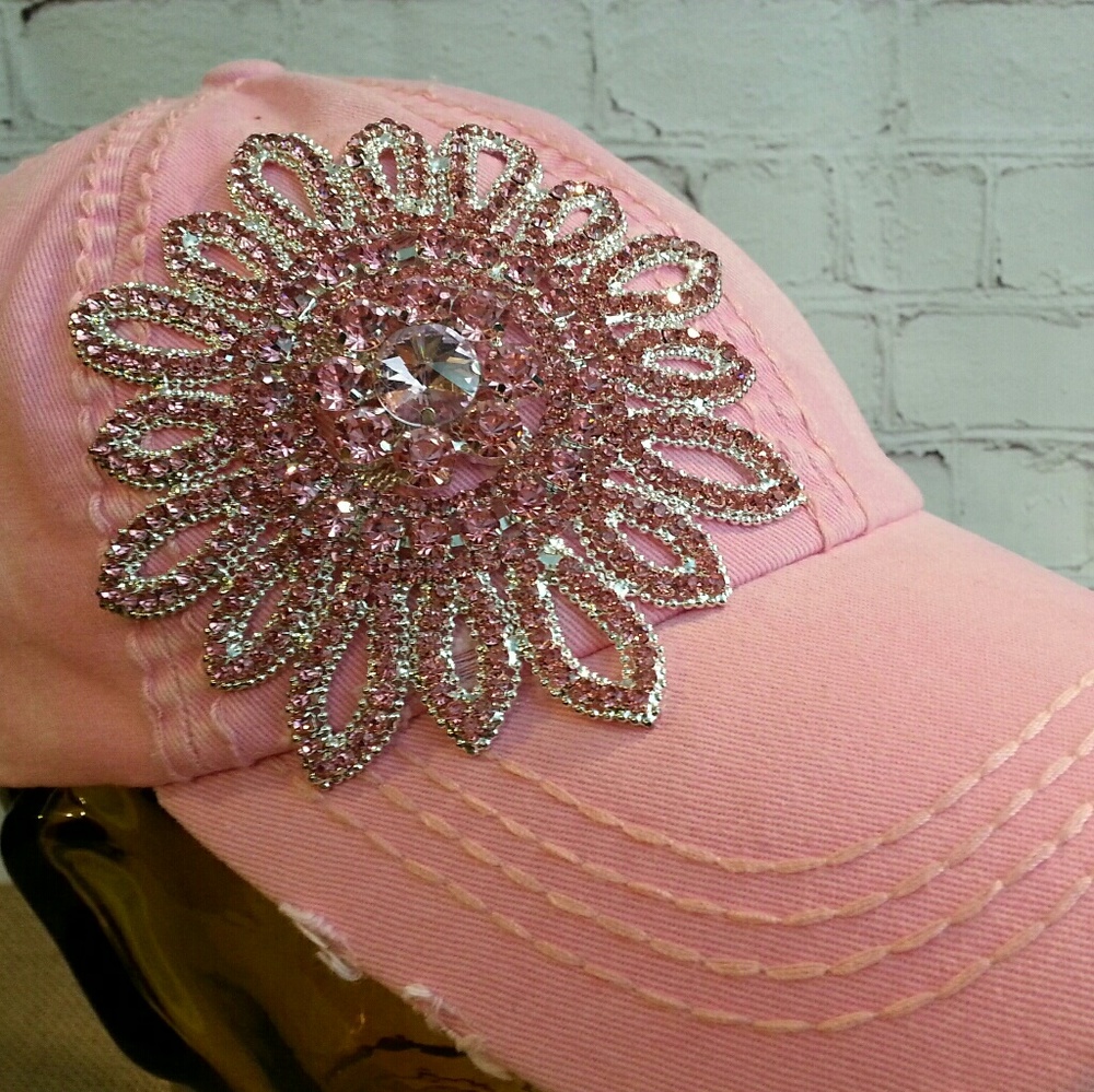 Pink Rhinestone Cap - Picture 4 of 4